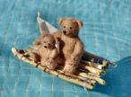 bears on raft