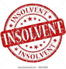 Insolvent sticker